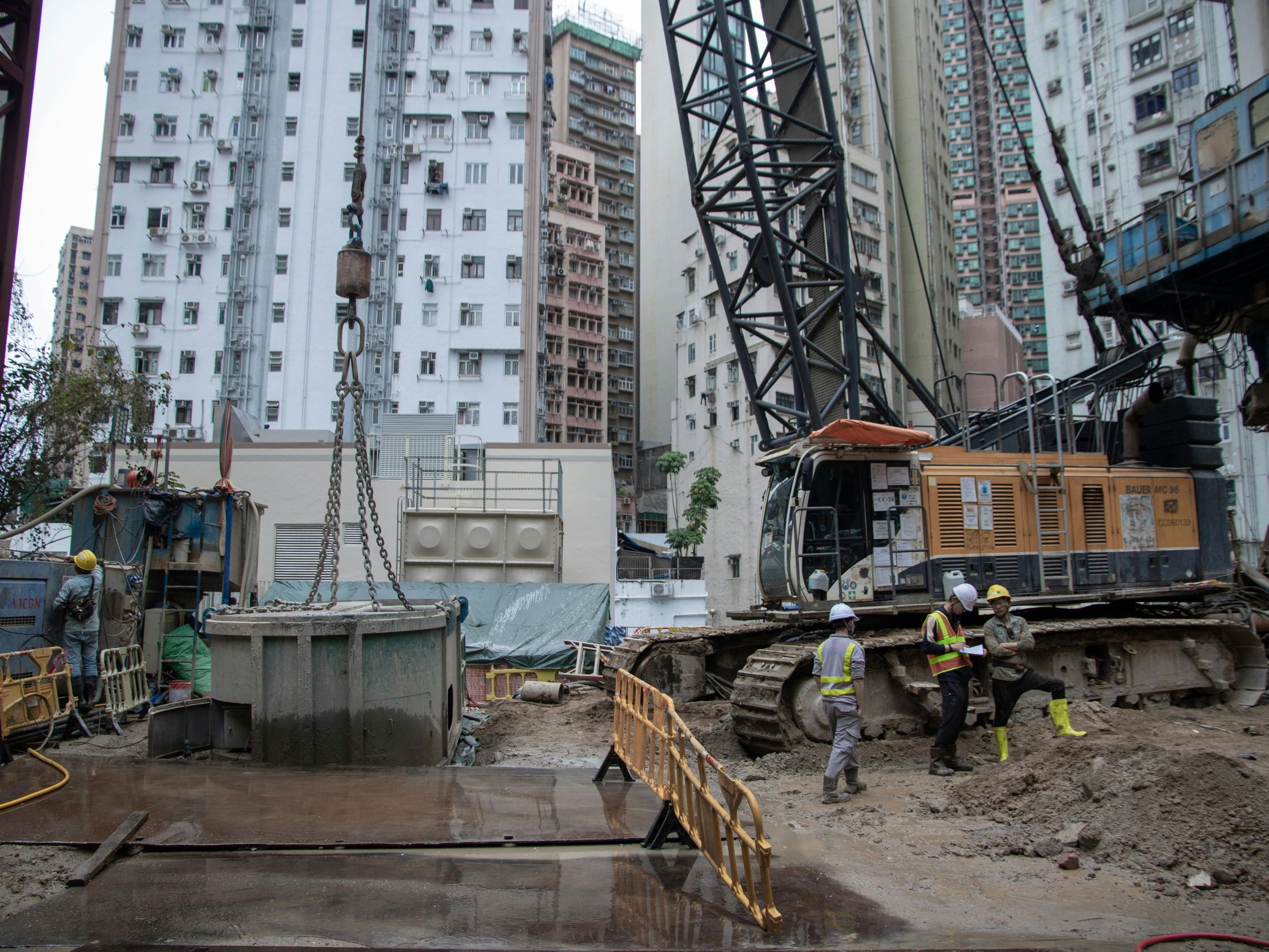 Turnkey construction process site photo